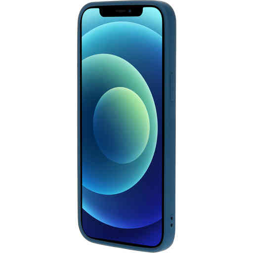 Mobiparts Silicone Cover Apple iPhone 12/12 Pro Blueberry Blue