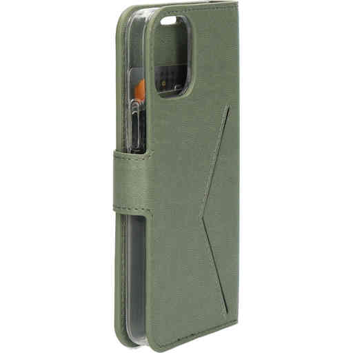 Mobiparts Classic Wallet Case Apple iPhone 12 Mini Stone Green