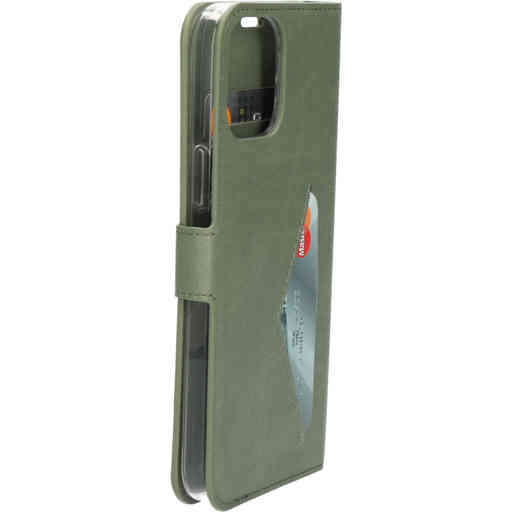 Mobiparts Classic Wallet Case Apple iPhone 12 Pro Max Stone Green