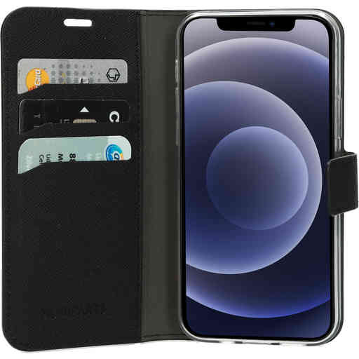 Mobiparts Saffiano Wallet Case Apple iPhone 12/12 Pro Black
