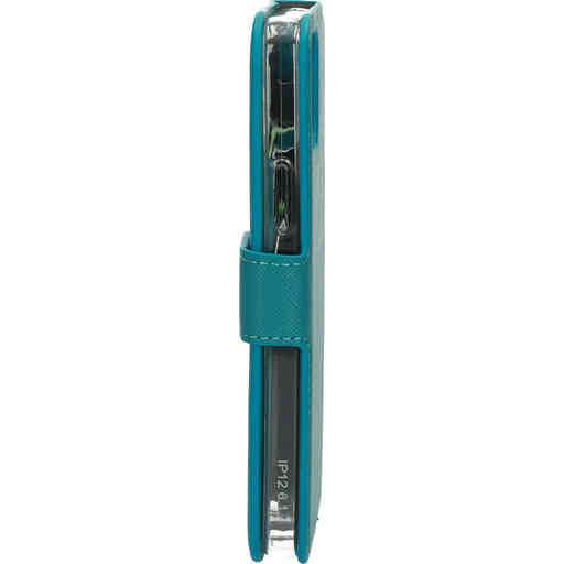 Mobiparts Saffiano Wallet Case Apple iPhone 12/12 Pro Turquoise