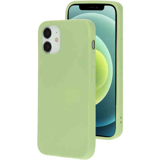 Mobiparts Silicone Cover Apple iPhone 12 Mini Pistache Green
