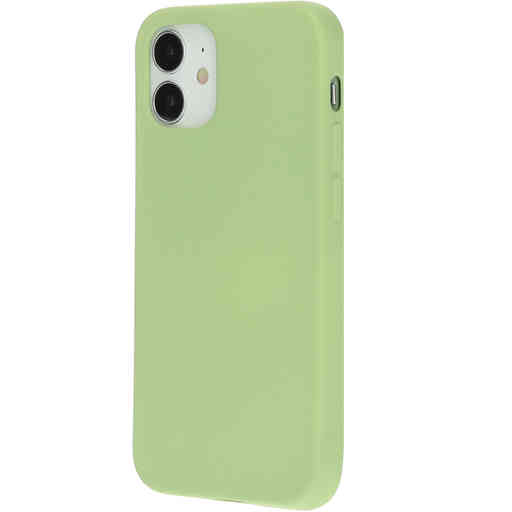 Mobiparts Silicone Cover Apple iPhone 12 Mini Pistache Green