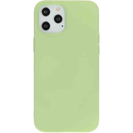 Mobiparts Silicone Cover Apple iPhone 12 Pro Max Pistache Green