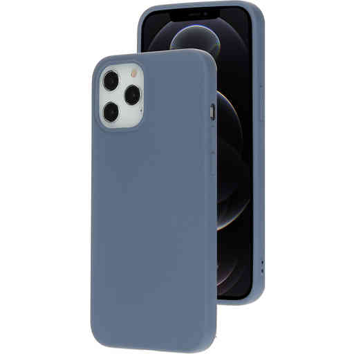 Mobiparts Silicone Cover Apple iPhone 12 Pro Max Royal Grey
