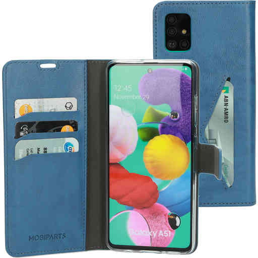 Mobiparts Classic Wallet Case Samsung Galaxy A51 (2020) Steel Blue
