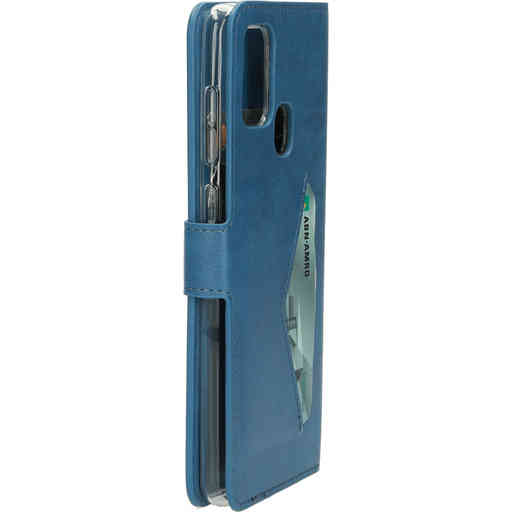 Mobiparts Classic Wallet Case Samsung Galaxy A21s (2020) Steel Blue