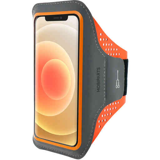 Mobiparts Comfort Fit Sport Armband Apple iPhone 12 Mini Neon Orange