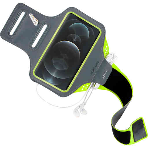 Mobiparts Comfort Fit Sport Armband Apple iPhone 12/12 Pro Neon Green