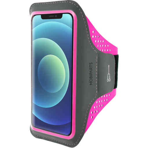 Mobiparts Comfort Fit Sport Armband Apple iPhone 12/12 Pro Neon Pink