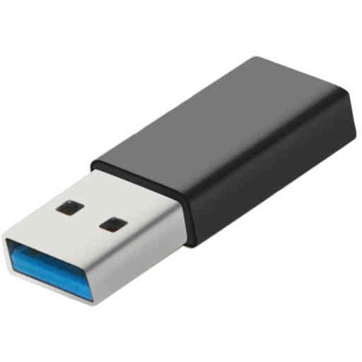 Mobiparts USB-C Female to USB-A Adapter Black (Bulk)