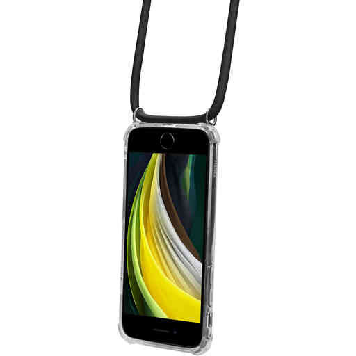 Mobiparts Lanyard Case Apple iPhone 7/8/SE (2020) Black Cord