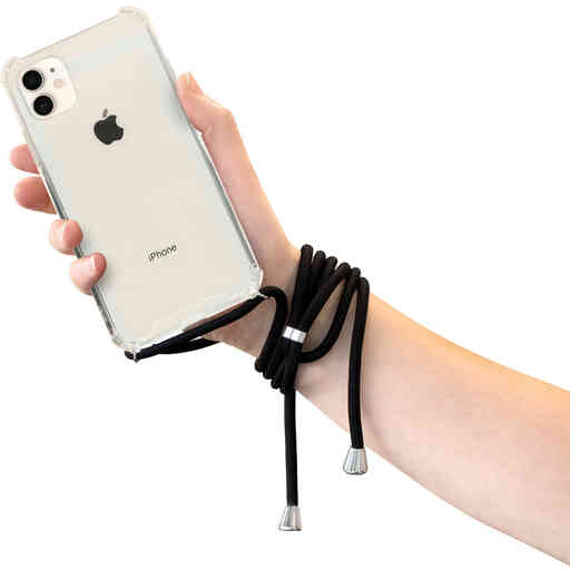 Mobiparts Lanyard Case Apple iPhone 11 Black Cord