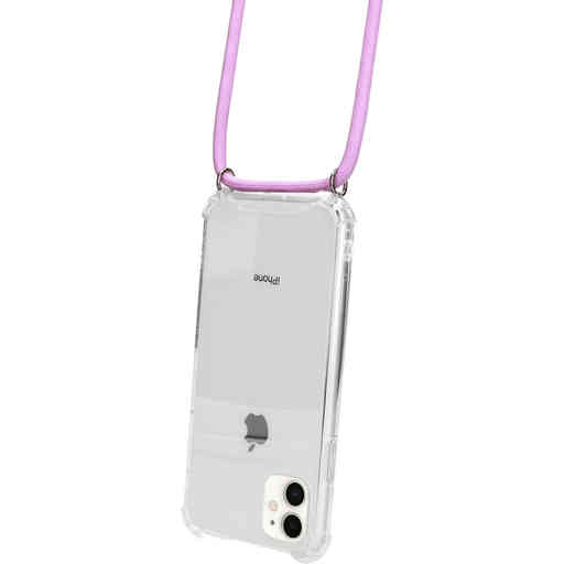 Mobiparts Lanyard Case Apple iPhone 11 Violet Cord