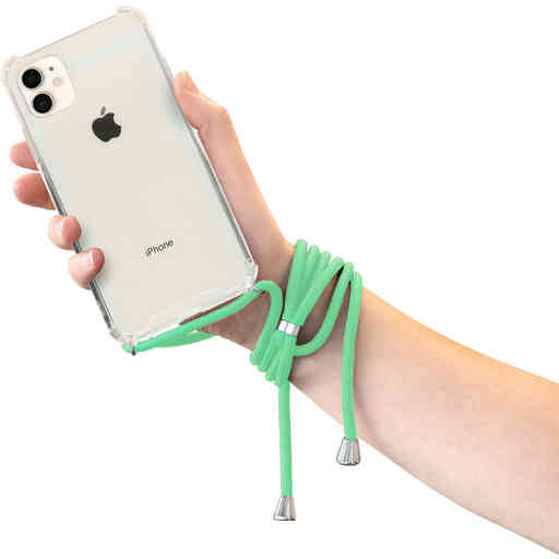 Mobiparts Lanyard Case Apple iPhone 11 Green Cord