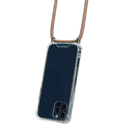 Mobiparts Lanyard Case Apple iPhone 12/12 Pro Nude Cord