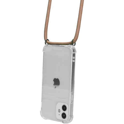 Mobiparts Lanyard Case Apple iPhone 12 Mini Nude Cord