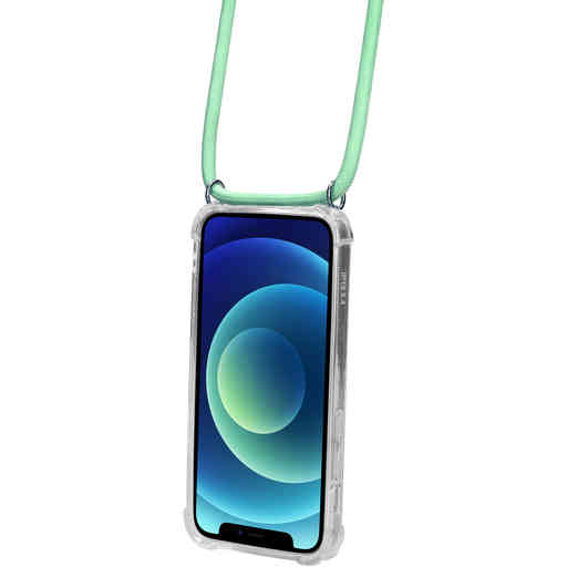 Mobiparts Lanyard Case Apple iPhone 12 Mini Green Cord