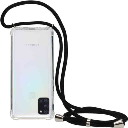 Mobiparts Lanyard Case Samsung Galaxy A21s (2020) Black Cord