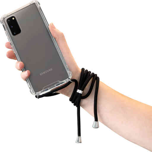 Mobiparts Lanyard Case Samsung Galaxy S20 4G/5G Black Cord