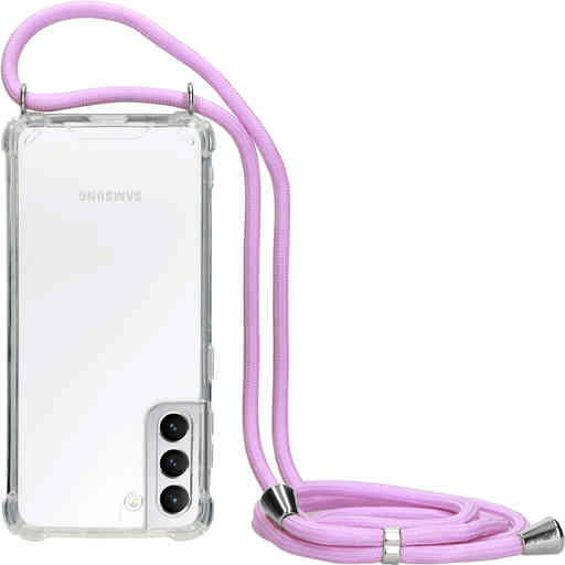 Mobiparts Lanyard Case Samsung Galaxy S21 Violet Cord