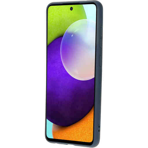 Mobiparts Silicone Cover Samsung Galaxy A52 4G/5G/A52s 5G (2021) Blueberry Blue