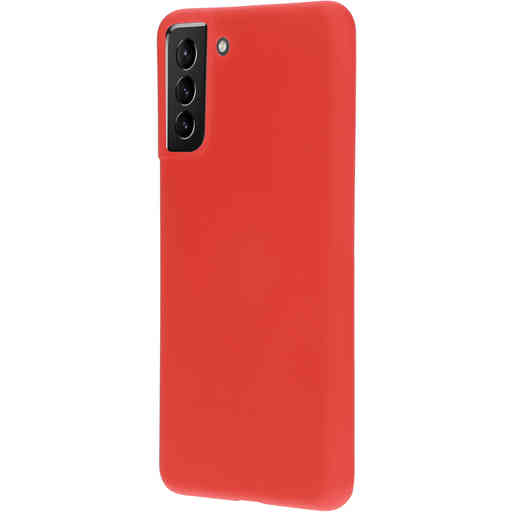 Mobiparts Silicone Cover Samsung Galaxy S21 Plus Scarlet Red