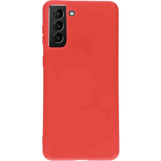 Mobiparts Silicone Cover Samsung Galaxy S21 Plus Scarlet Red