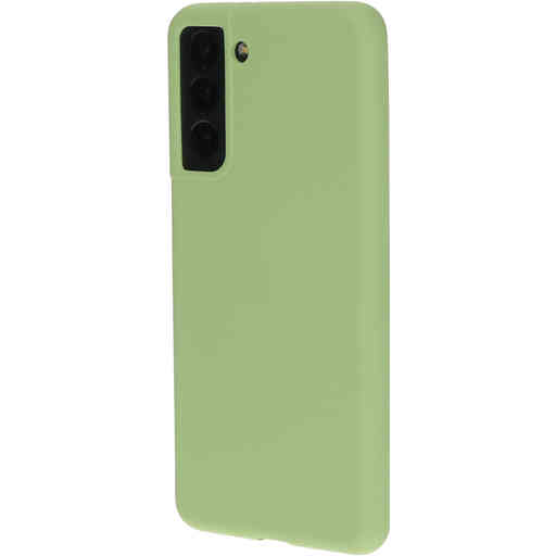Mobiparts Silicone Cover Samsung Galaxy S21 Pistache Green