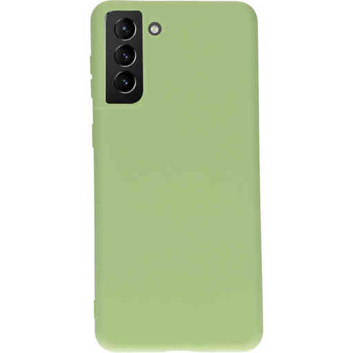 Mobiparts Silicone Cover Samsung Galaxy S21 Plus Pistache Green