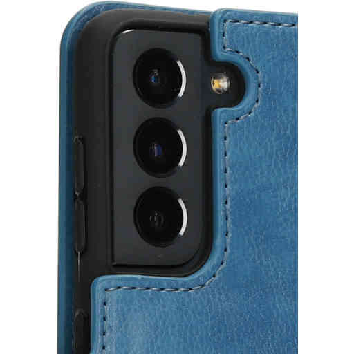 Mobiparts Classic Wallet Case Samsung Galaxy S21 Steel Blue