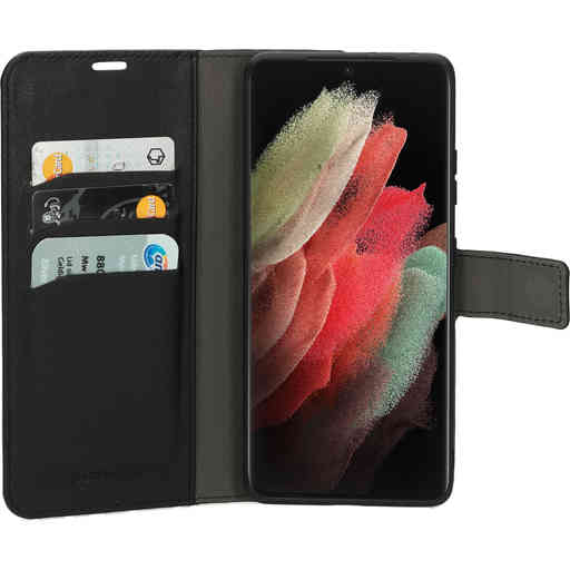 Mobiparts Classic Wallet Case Samsung Galaxy S21 Ultra Black