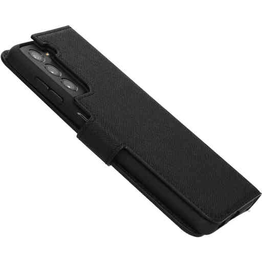 Mobiparts Saffiano Wallet Case Samsung Galaxy S21 Black