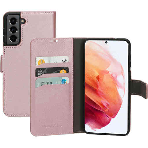 Mobiparts Saffiano Wallet Case Samsung Galaxy S21 Pink
