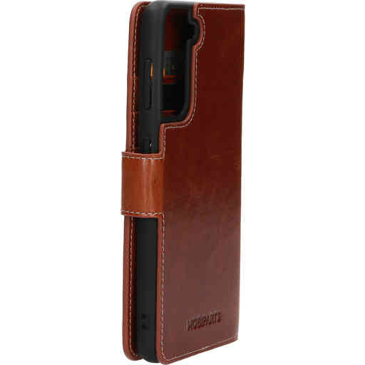 Mobiparts Excellent Wallet Case 2.0 Samsung Galaxy S21 Oaked Cognac