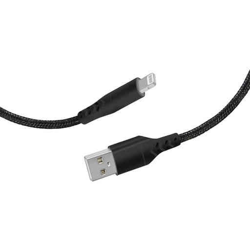 Mobiparts Apple Lightning to USB Braided Cable 2A 1m Black