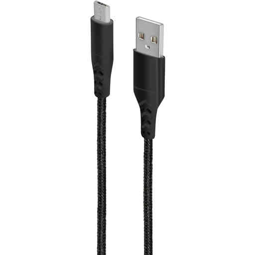 Mobiparts Micro USB to USB Braided Cable 2A 1 m Black 