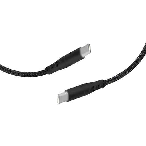 Mobiparts USB-C to USB-C Braided Cable 2A 1m Black 