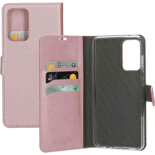 Mobiparts Saffiano Wallet Case Samsung Galaxy A72 (2021) 4G/5G Pink