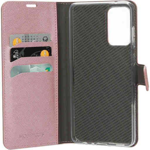 Mobiparts Saffiano Wallet Case Samsung Galaxy A72 (2021) 4G/5G Pink