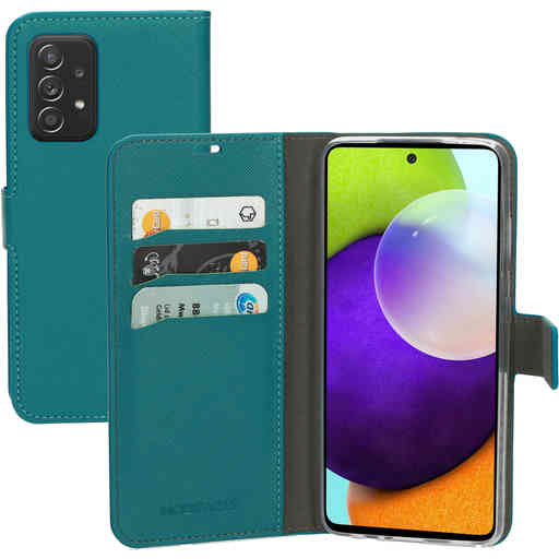 Mobiparts Saffiano Wallet Case Samsung Galaxy A52 4G/5G/A52s 5G (2021) Turquoise