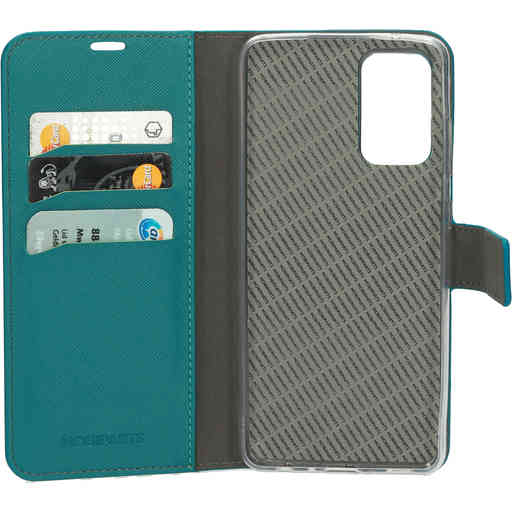 Mobiparts Saffiano Wallet Case Samsung Galaxy A72 (2021) 4G/5G Turquoise