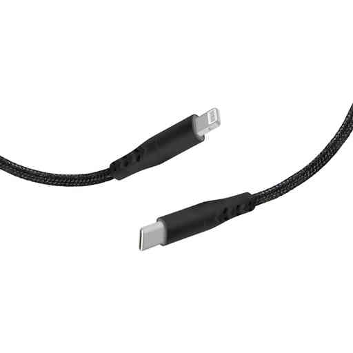 Mobiparts Apple Lightning to USB-C Braided Cable 2A 1m Black 