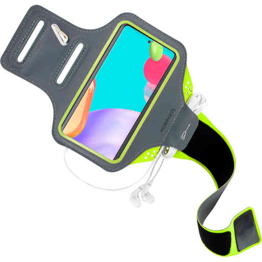 Mobiparts Comfort Fit Sport Armband Samsung Galaxy A52 4G/5G/A52s 5G (2021) Neon Green