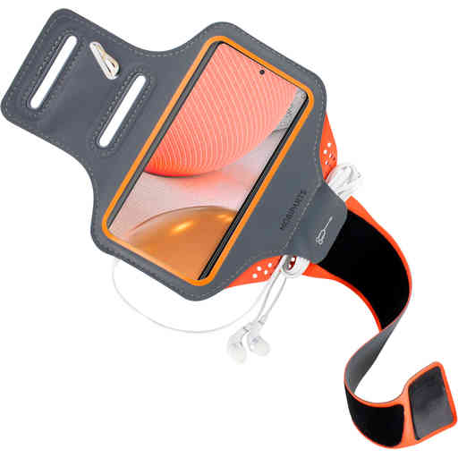 Mobiparts Comfort Fit Sport Armband Samsung Galaxy A72 (2021) 4G/5G Neon Orange