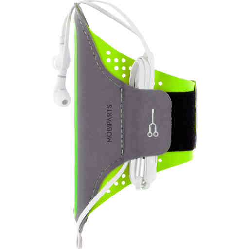 Mobiparts Comfort Fit Sport Armband Samsung Galaxy S21 Ultra Neon Green