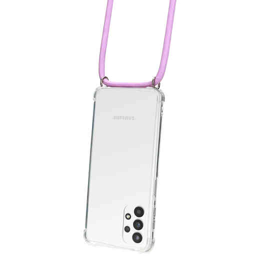 Mobiparts Lanyard Case Samsung Galaxy A32 5G (2021) Violet Cord