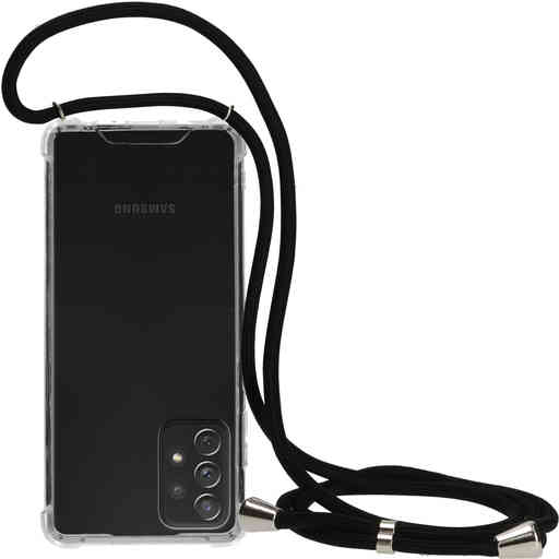 Mobiparts Lanyard Case Samsung Galaxy A72 (2021) 4G/5G Black Cord