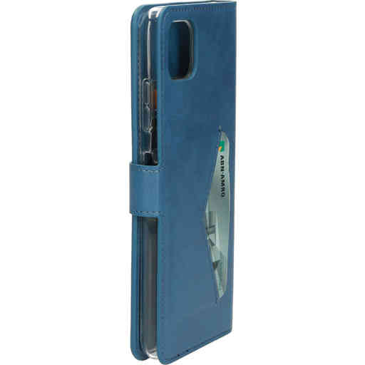 Mobiparts Classic Wallet Case Samsung Galaxy A22 5G (2021) Steel Blue