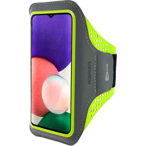 Mobiparts Comfort Fit Sport Armband Samsung Galaxy A22 5G (2021) Neon Green